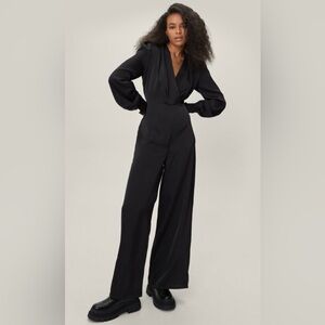 NWT Nasty Gal black jumpsuit size 6